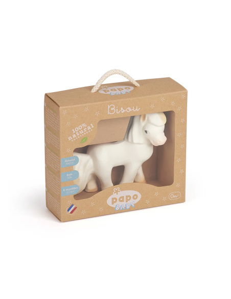 Bisou Papo Baby 35002 — Caoutchouc 100% naturel jouet bébé doux, sûr, coloré
