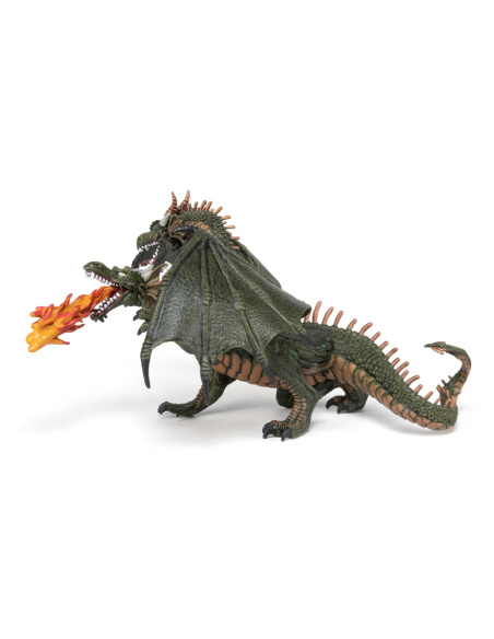 Figurine fantastique Dragon deux têtes Papo — Médiéval Fantastique