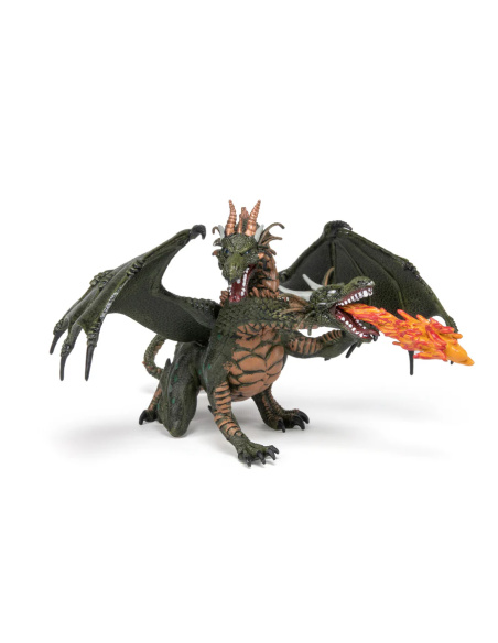 Figurine fantastique Dragon deux têtes Papo — Médiéval Fantastique