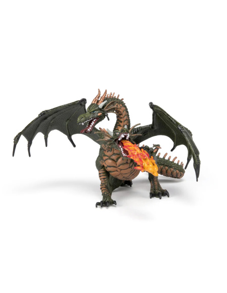 Figurine fantastique Dragon deux têtes Papo — Médiéval Fantastique