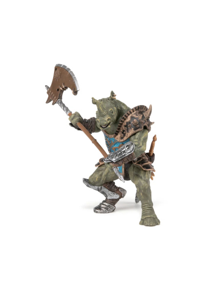Mutant rhinocéros Papo 38946 — figurine chevalier médiévale à