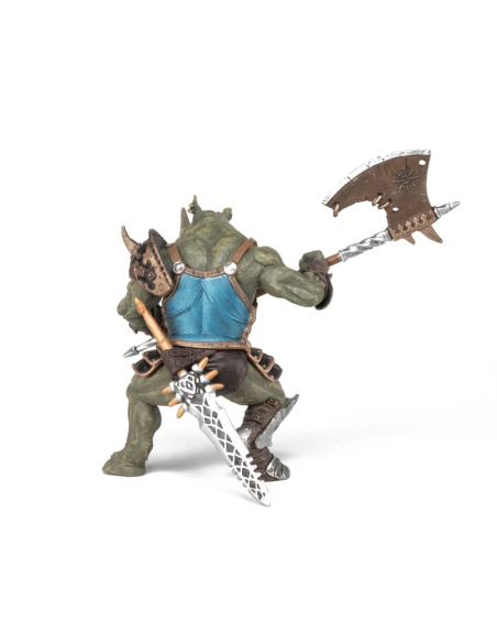 Mutant rhinocéros Papo 38946 — figurine chevalier médiévale à