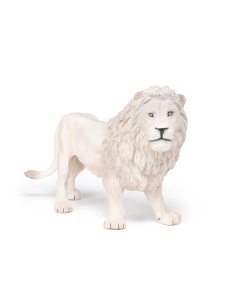 Grand lion blanc Papo 50185 — figurine de collection