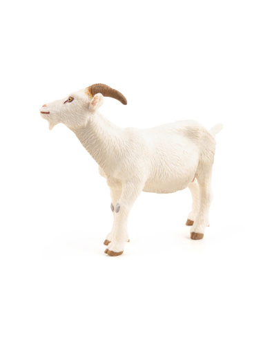 Figurine Chèvre blanche Papo 51144 — réaliste, éducatif, animaux de