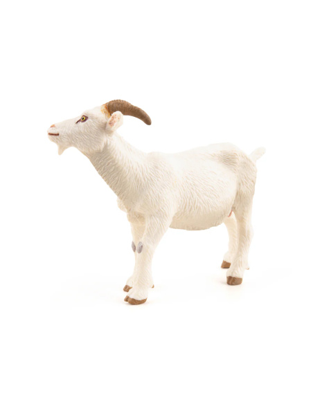 Figurine Chèvre blanche Papo 51144 — réaliste, éducatif, animaux de