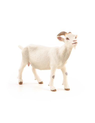 Figurine Chèvre blanche Papo 51144 — réaliste, éducatif, animaux de