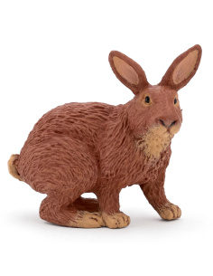 Lapin marron Papo — figurine animale réaliste, La Vie à la Ferme 51049