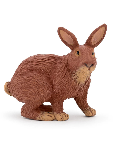 Lapin marron Papo — figurine animale réaliste, La Vie à la Ferme 51049