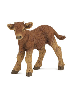 Figurine Veau limousin Papo 51132 — réaliste, éducatif, animaux de la
