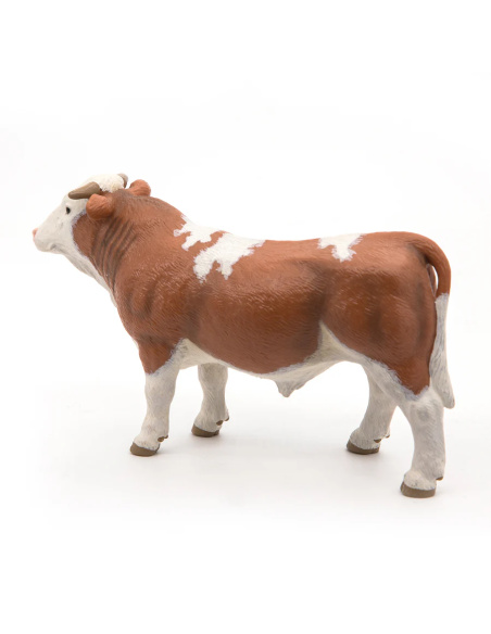 Taureau simmental Papo — figurine animale réaliste, La Vie à la Ferme
