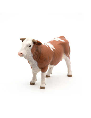 Taureau simmental Papo — figurine animale réaliste, La Vie à la Ferme