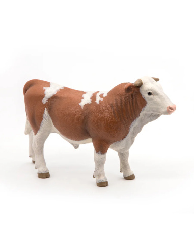 Taureau simmental Papo — figurine animale réaliste, La Vie à la Ferme