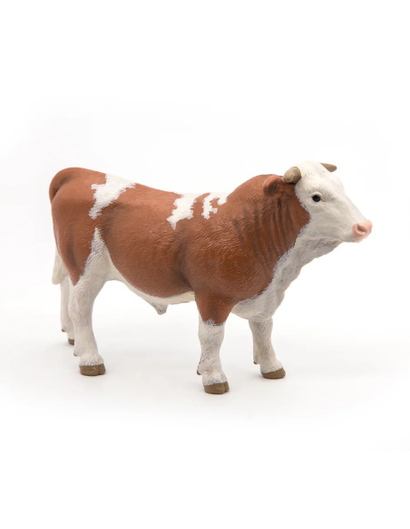 Taureau simmental Papo — figurine animale réaliste, La Vie à la Ferme