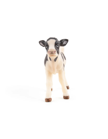 Veau noir et blanc Papo 51149 — figurine ferme éducative