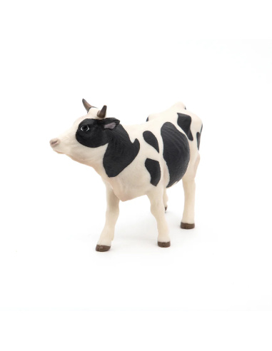 Vache noire et blanche Papo — figurine animale réaliste, La Vie à la