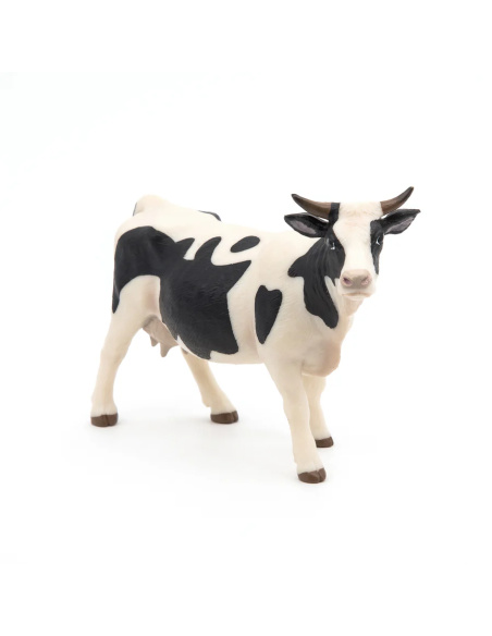 Vache noire et blanche Papo — figurine animale réaliste, La Vie à la