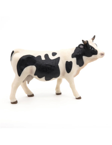 Vache noire et blanche Papo — figurine animale réaliste, La Vie à la