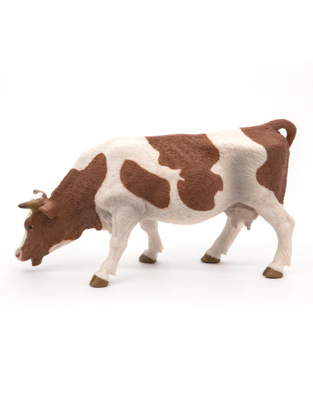 Figurine Vache simmental broutant Papo 51147 — réaliste, éducatif