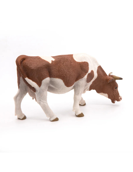Figurine Vache simmental broutant Papo 51147 — réaliste, éducatif