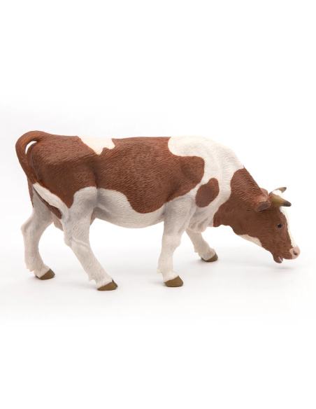 Figurine Vache simmental broutant Papo 51147 — réaliste, éducatif