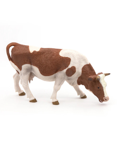 Figurine Vache simmental broutant Papo 51147 — réaliste, éducatif
