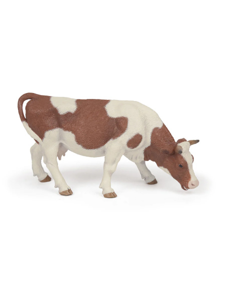 Figurine Vache simmental broutant Papo 51147 — réaliste, éducatif