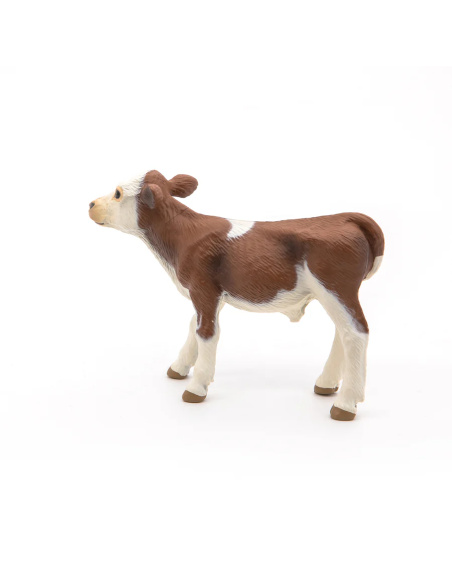 Veau simmental Papo 51134 — Figurine la ferme en miniature