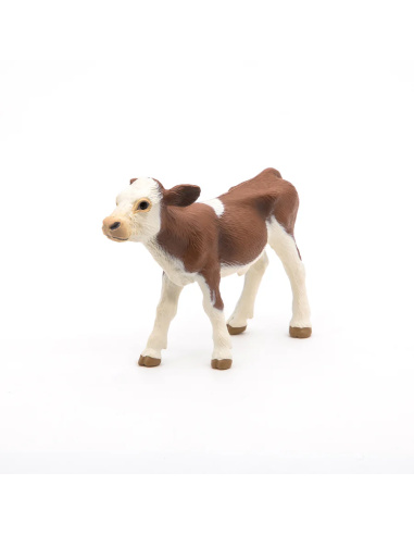 Veau simmental Papo 51134 — Figurine la ferme en miniature
