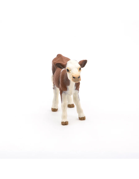 Veau simmental Papo 51134 — Figurine la ferme en miniature