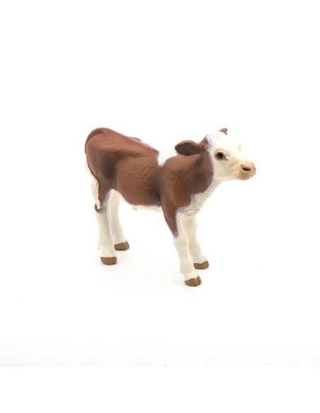 Veau simmental Papo 51134 — Figurine la ferme en miniature