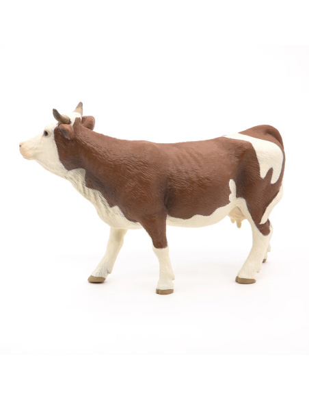 Vache simmental Papo — figurine animale réaliste, La Vie à la Ferme