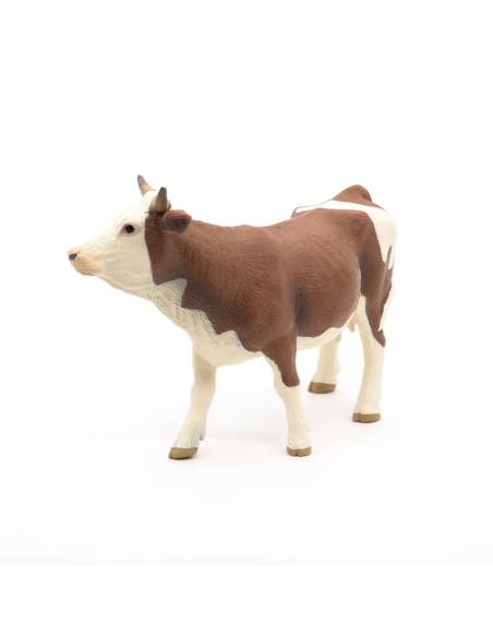 Vache simmental Papo — figurine animale réaliste, La Vie à la Ferme