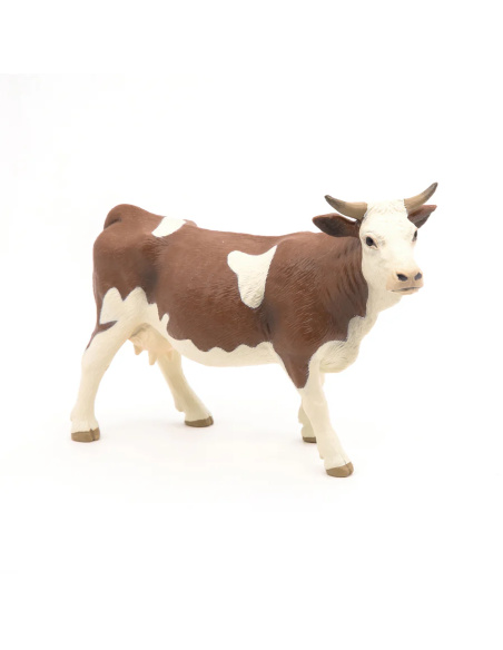 Vache simmental Papo — figurine animale réaliste, La Vie à la Ferme