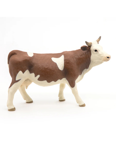 Vache simmental Papo — figurine animale réaliste, La Vie à la Ferme