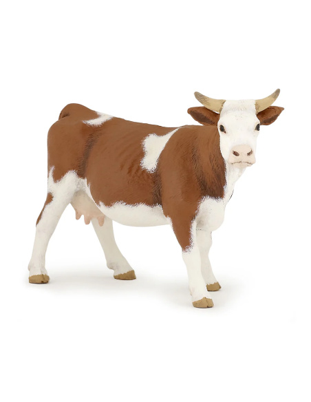 Vache simmental Papo — figurine animale réaliste, La Vie à la Ferme