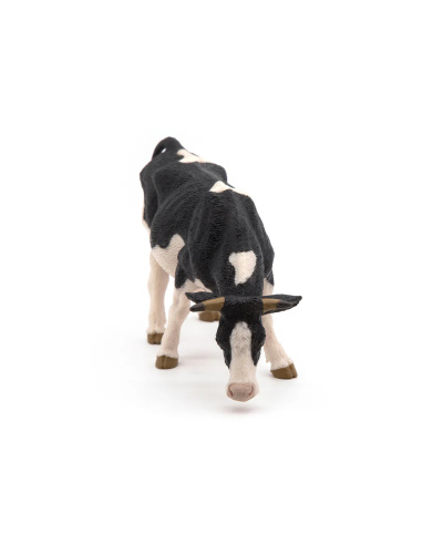 Figurine Vache noire et blanche broutant Papo 51150 — Figurine réaliste