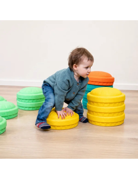 Pierres de motricité × 18 | Parcours classe maternelle