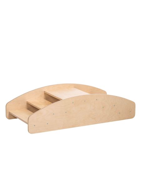 Pont d'escalade Pikler avec marches | MOVA bouleau 2-en-1