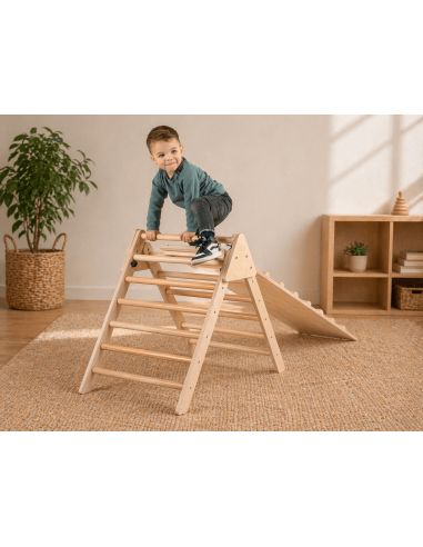 Triangle de Pikler Pliable – Développement Moteur et Éveil Ludique