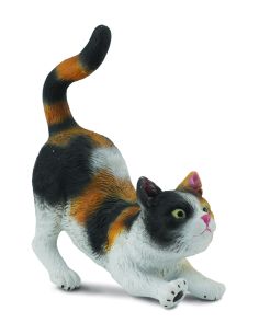 Chat tricolore CollectA – Figurine chat domestique