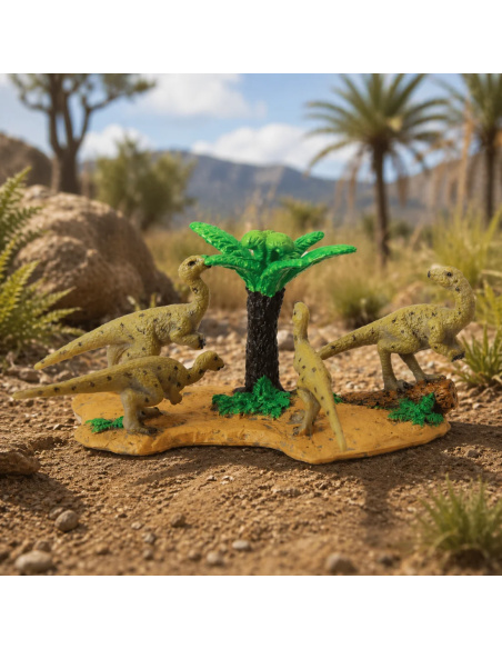 Famille d’Hypsilophodon CollectA – Figurine dinosaure