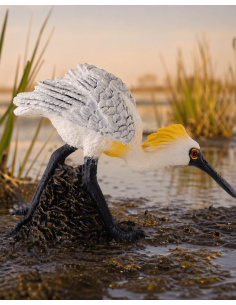 Spatule à face noire CollectA – Figurine oiseau aquatique 2