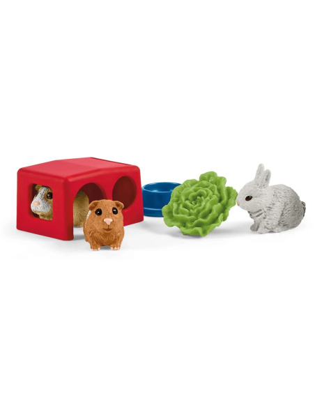 Coffret Schleich 42500 Lapins et Cochons d’Inde avec Accessoires