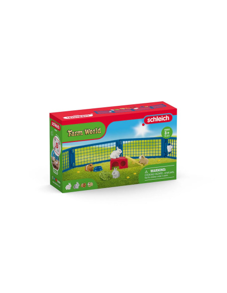 Coffret Schleich 42500 Lapins et Cochons d’Inde avec Accessoires