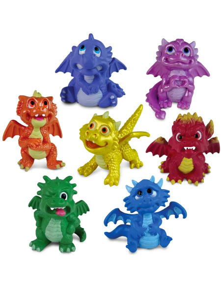 Mystic Mood Dragons TOOB Safari Ltd 104592 | 7 Mini Dragons Émotions