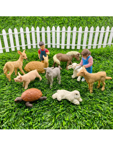 Figurines de la ferme - Tube Safari Ltd® 683704 | Matériel pédagogique | Enrichissement Montessori