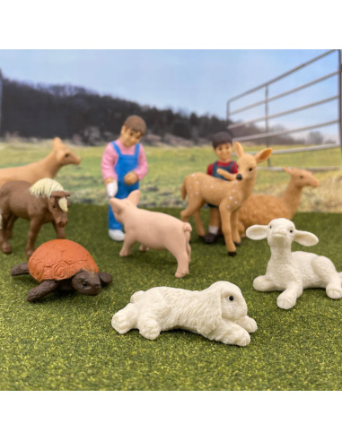 Figurines de la ferme - Tube Safari Ltd® 683704 | Matériel pédagogique | Enrichissement Montessori