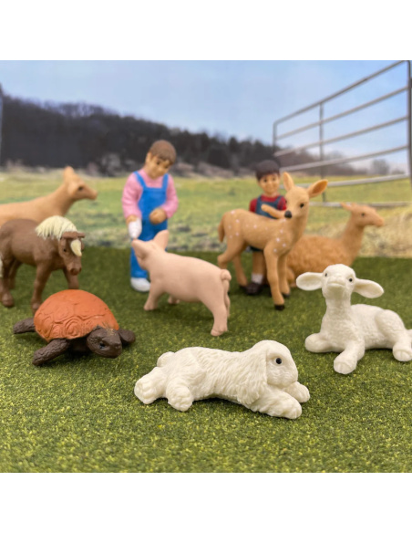 Figurines de la ferme - Tube Safari Ltd® 683704 | Matériel pédagogique | Enrichissement Montessori