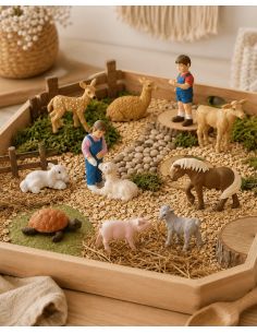 Figurines de la ferme - Tube Safari Ltd® 683704 | Matériel pédagogique | Enrichissement Montessori 2