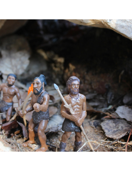 Collectionnez les étapes clés de l'évolution de l'homme avec ce lot de 5 figurines Safari Ltd. 663816 | Histoire Préhistoire